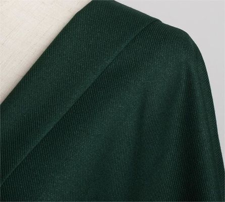 Slight Elasticity 465GSM  Glossy Fabric Metal Wire TR Fabric For Suit