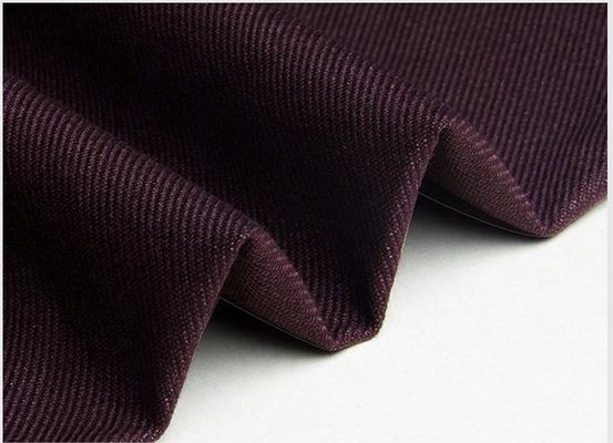 Slight Elasticity 465GSM  Glossy Fabric Metal Wire TR Fabric For Suit
