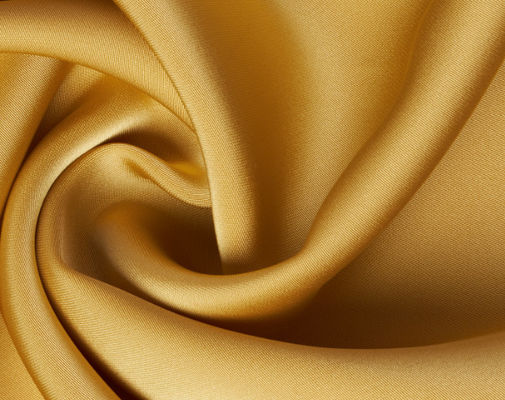 Black White Yellow Soft Satin Fabric Polyester Double Sided Satin Twill Fabric