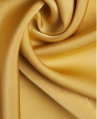 Black White Yellow Soft Satin Fabric Polyester Double Sided Satin Twill Fabric