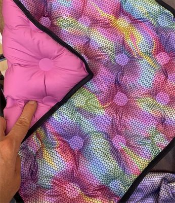 Soft Polyester Digital Printing Fabric Texture Graphene Conductive Graphic Pattern Fabric