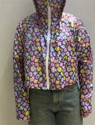 Polyester Graphic Print Fabric Eco Friendly Digital Fabric Printing For Dressmaking